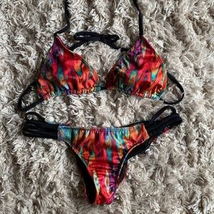 Multi-colored Bikini Set